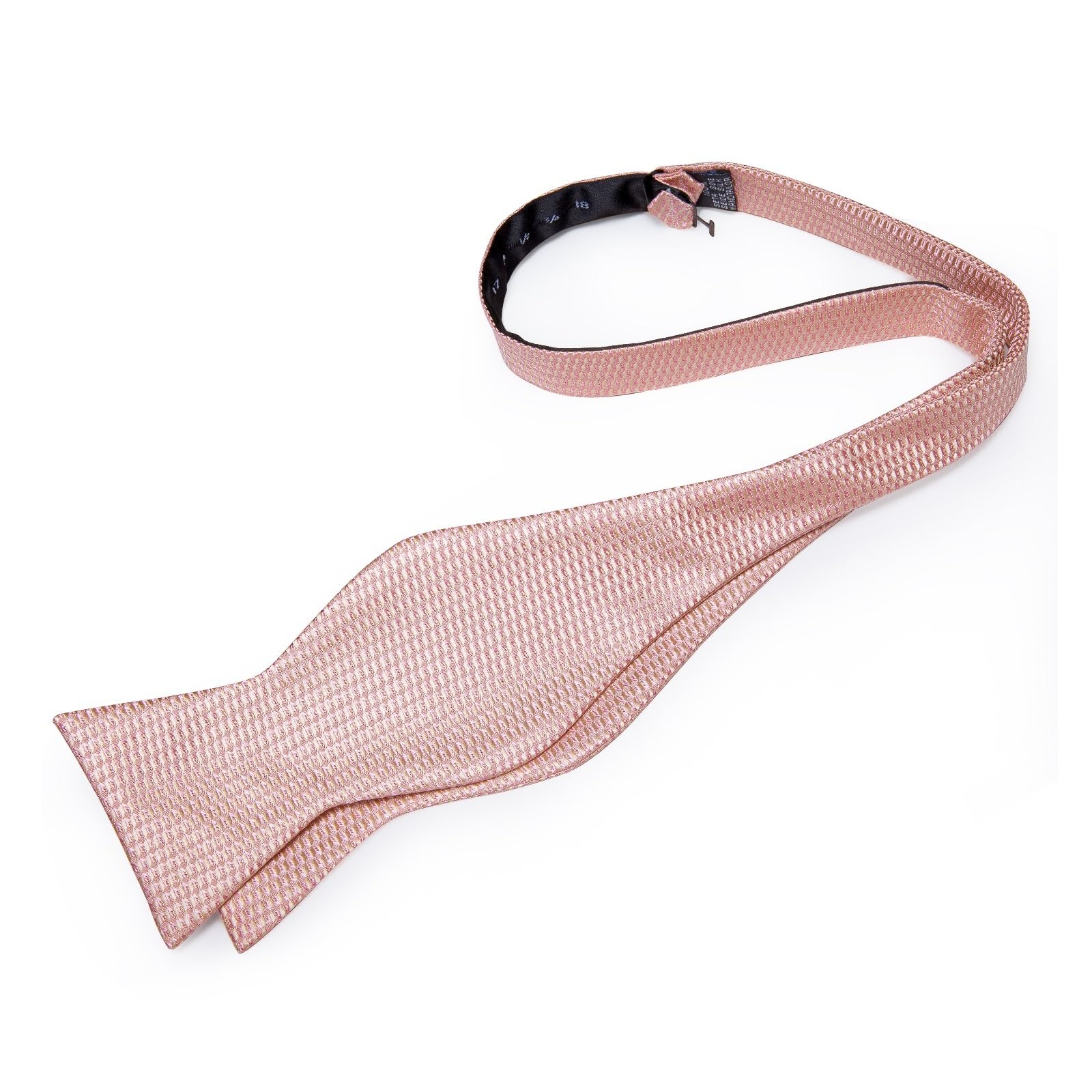 BAFAFA Cravatte scozzesi rosa solido for uomo Cravatta da annodare da uomo alla moda Gemelli quadrati da taschino Set da uomo con fermacravatta e spilla