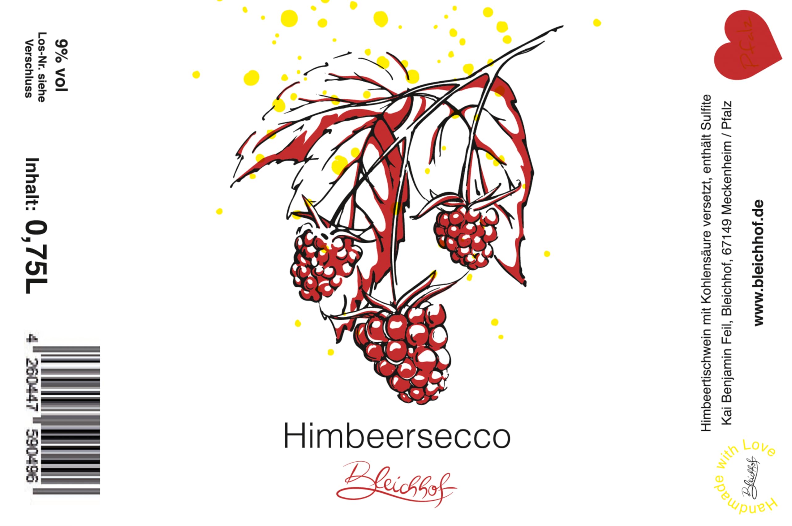 BLEICHHOF® Himbeersecco 9% vol. (6x0,75l)