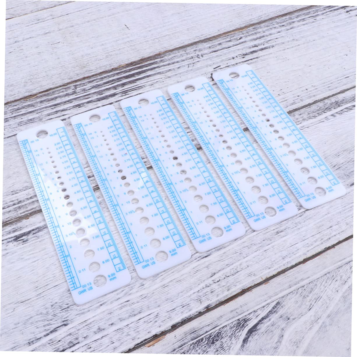 BCOATH 15Pcs Multi Function Knitting Gauge Ruler for Professional Needle Measurement and Easy to Use Knitting Tool for and Beginners