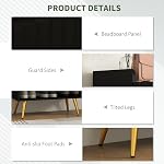 HOMCOM Cabinet de chaussures étroite pour entrée, armoire de rangement de chaussures avec 2 Portes, étagères réglables, compartiment ouvert et jambes en acier pour Hallway, salon, cales 15 Des paires, noir