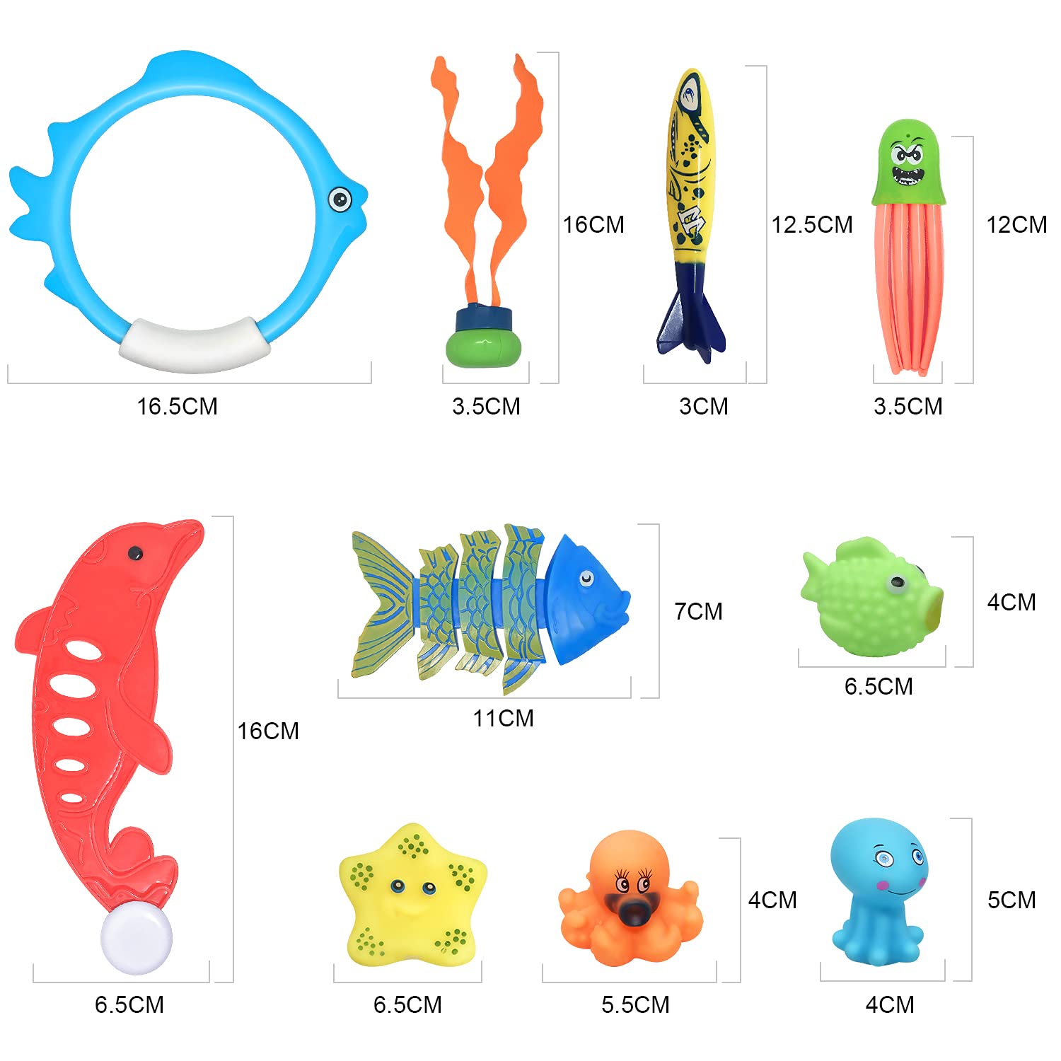 LAPPAZO 27PCS Juegos Piscina para Niños Juguetes de Buceo Conjuntos de Juguetes Natación Subacuática con Bolsa de Almacenamiento Juegos de Agua en Verano para Niños (2 LAPPAZO 27PCS Juegos Piscina para Niños Juguetes de Buceo Conjuntos de Juguetes Natación Subacuática con Bolsa de Almacenamiento Juegos de Agua en Verano para Niños (2
