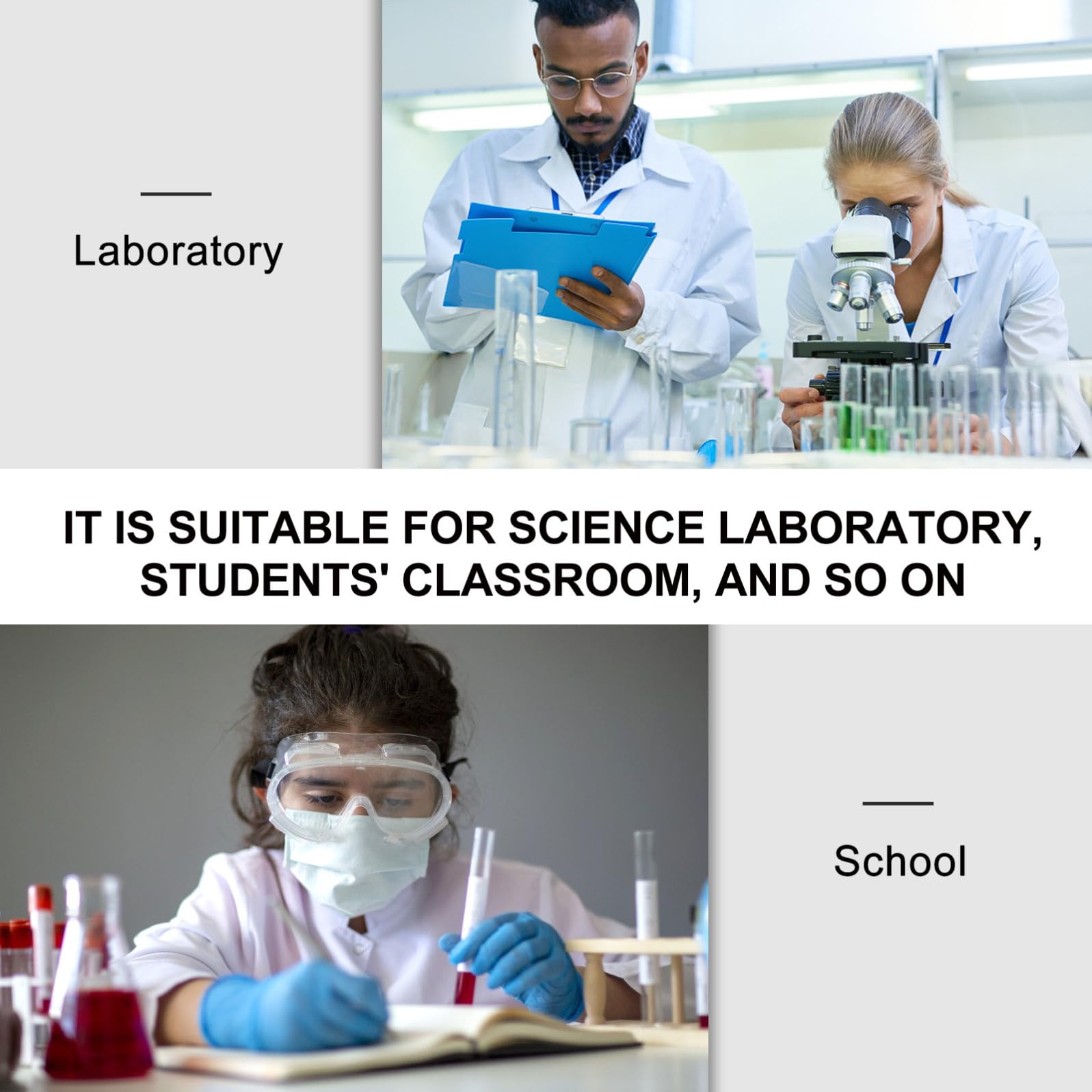 Scatola Porta Provette in Resistente Contenitore per Provetta Laboratorio e Ricerca Medica Organizer per Campioni Facile da Pulire e Usare Adatta Ospedali e Laboratori