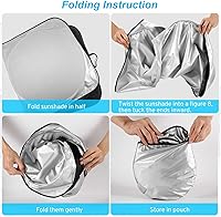 Vista 9 de XHRING Parasol para parabrisas para Honda Civic 2026 2025-2022 Accord 2018-2026 Sedan Hatchback Si Sedan LX EX EXL Sport Hybrid Touring Accesorios