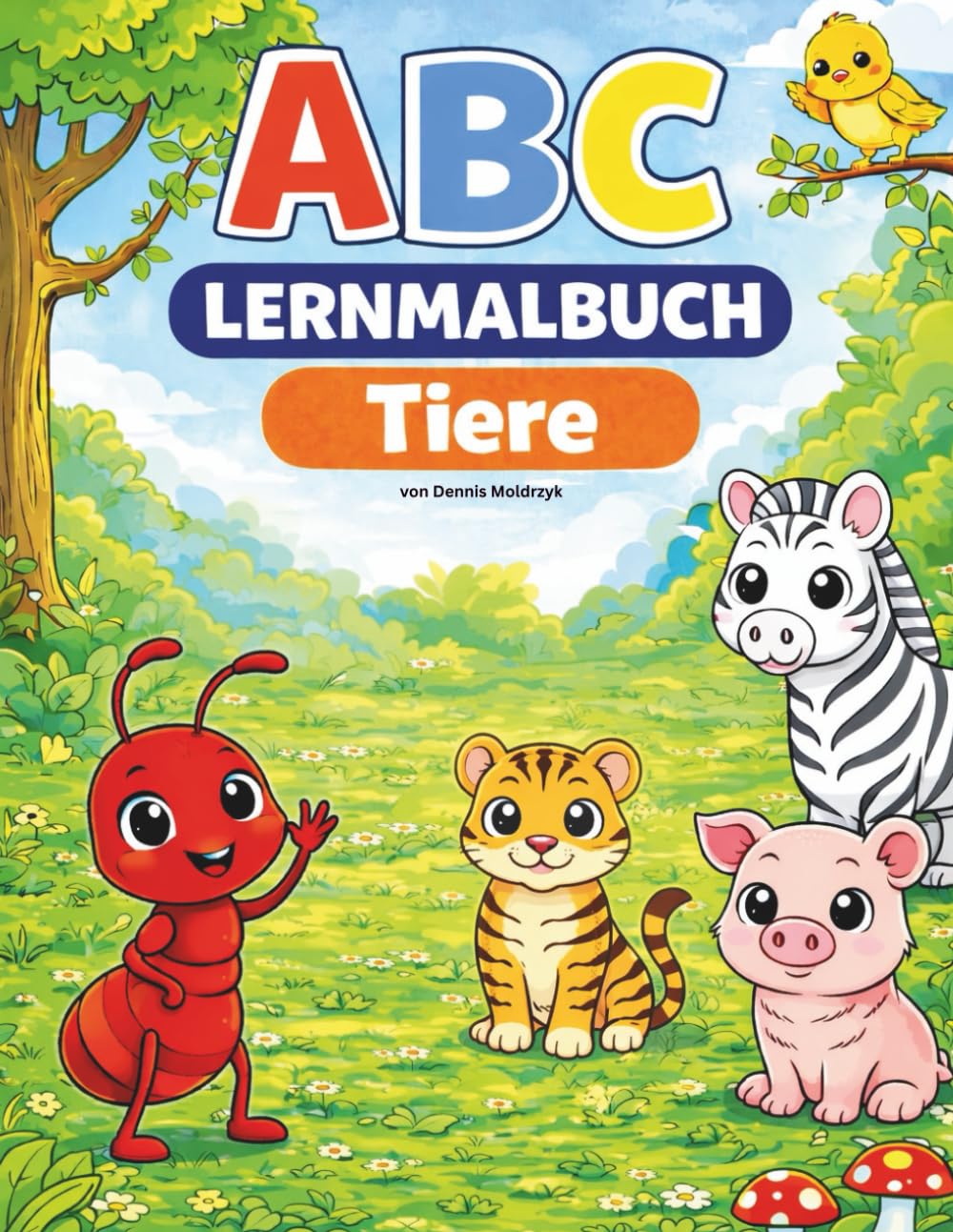 ABC-Lernmalbuch - Tiere: Spielerisch das Alphabet lernen, Tiere von A bis Z zum Ausmalen