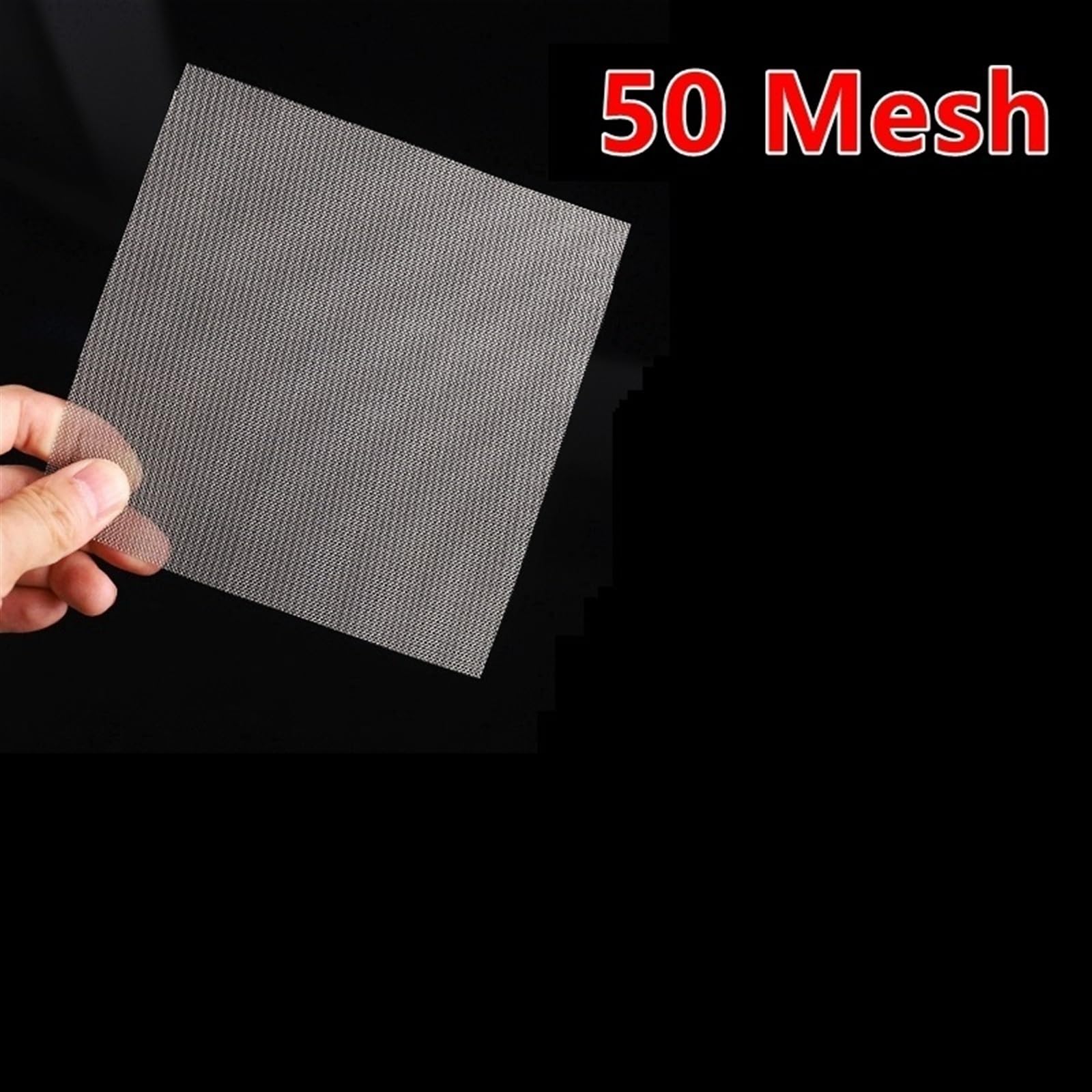 1pc 50 Mesh 304 SS Wire Mesh, 20 * 79 Inch Weave Wire Mesh Screen, for Dividing Components Filtration Screen Superfine