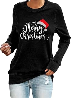 AaaozKjie Long Sleeve Women's Pullover Autumn Long Sleeve Print Lightweight Loose Tops Long Shirt Women