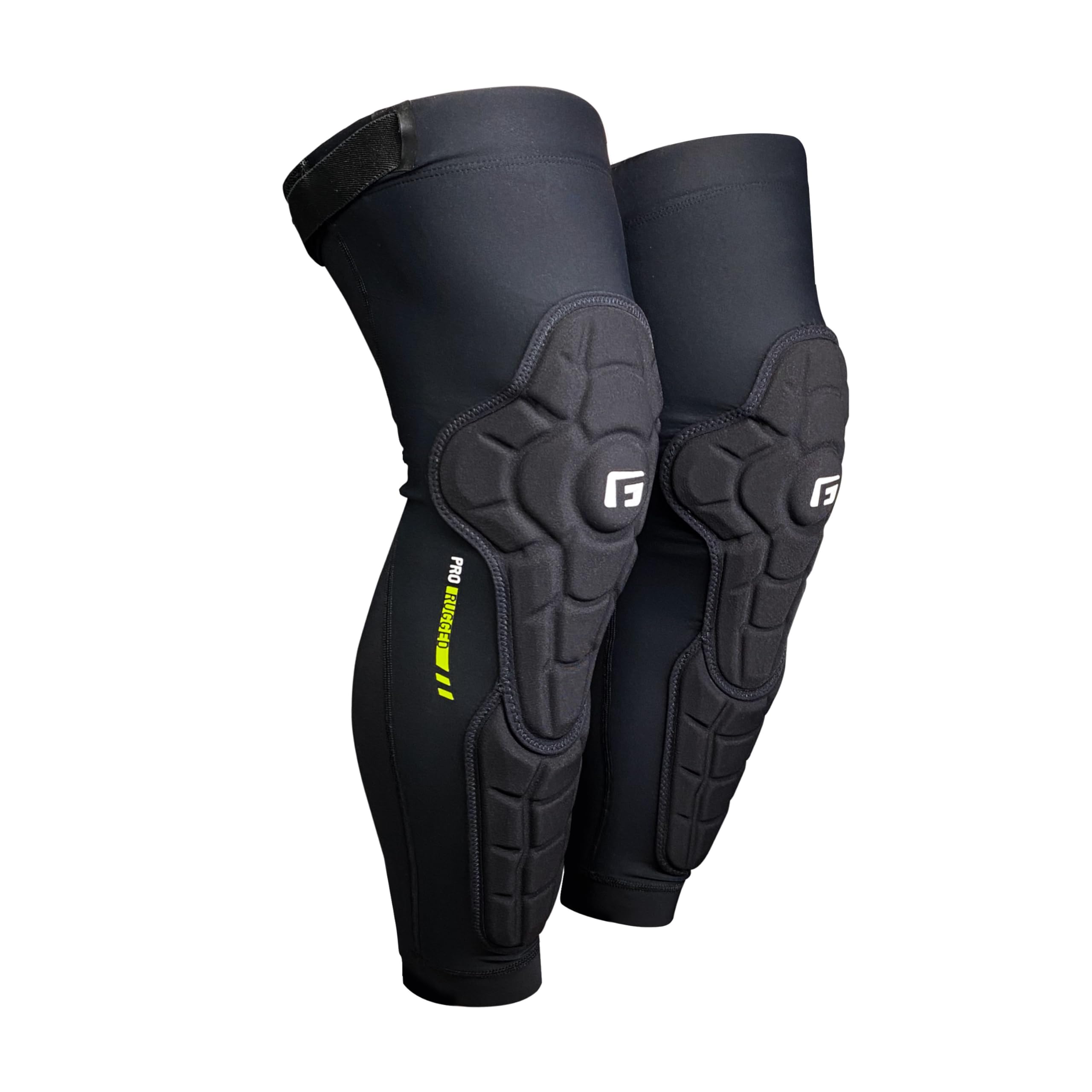 G-Form Pro-Rugged 2 Espinilleras MTB - Protección para Ciclismo, Patinaje y Deportes de Nieve - Rodilleras y Espinilleras Acolchadas - Negro, Adulto X-Pequeño