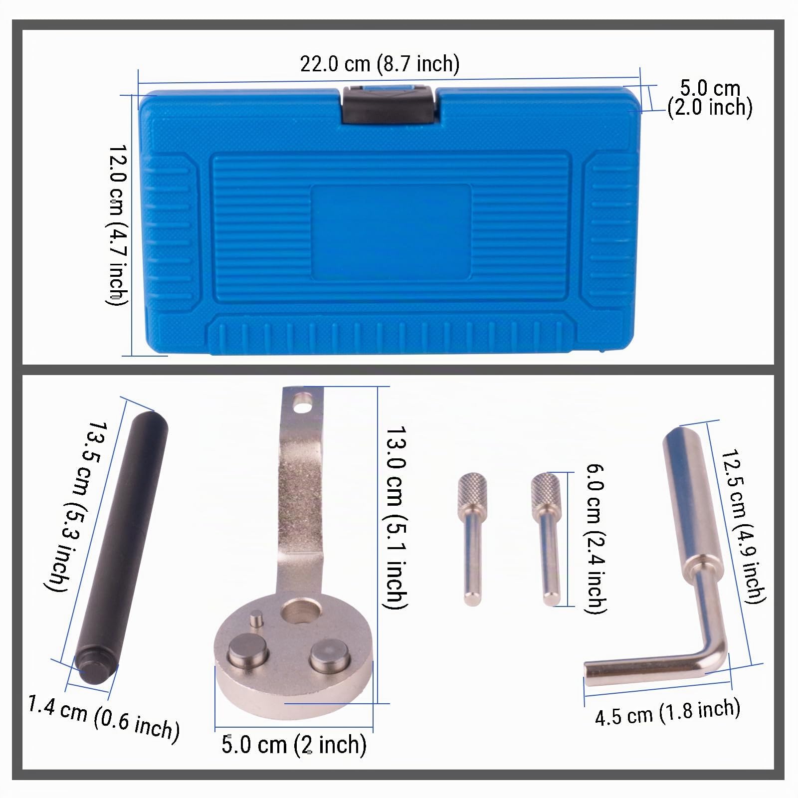 Kit Calage Courroie Distribution, Outil Blocage Arbre à Cames pour Moteur Diesel Compatible avec L'Alignement de ChaîNe Ford Transit 2.2 Tdci 2006-2014