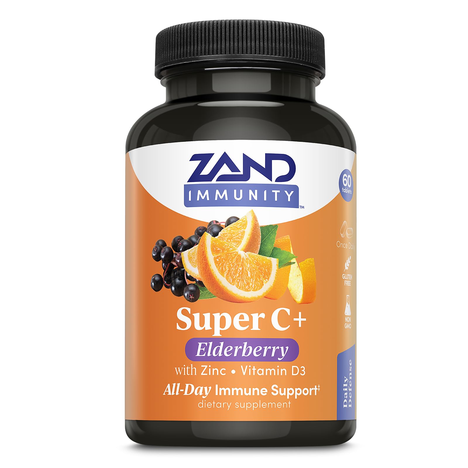 Amazon.com: Zand Immunity Super C+ with Elderberry, All Day Immune