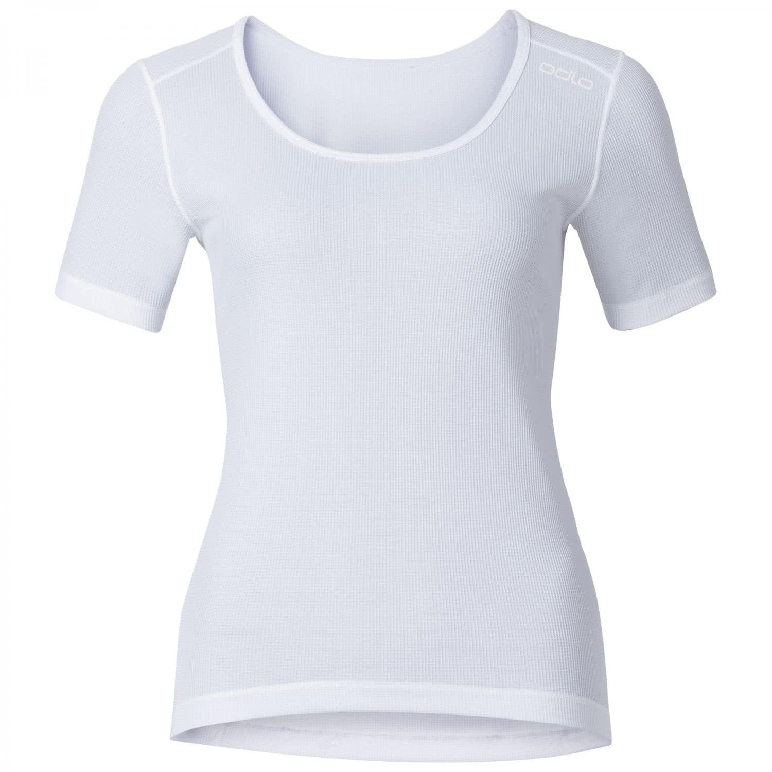 Odlo Unterhemd Shirt S/S Crew Neck Cubic Camiseta, Mujer