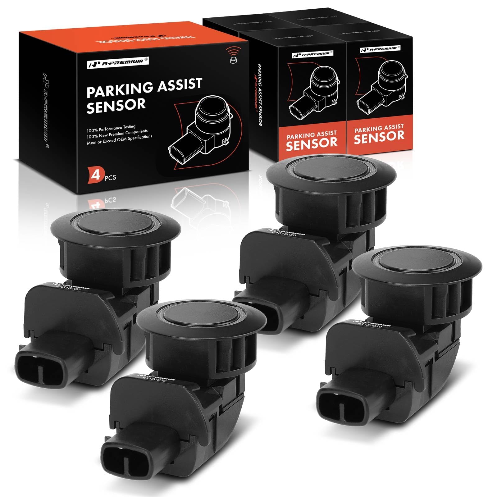 Kit 4 Sensores De Estacionamento Traseiro - Compatível Com Ford E Lincoln