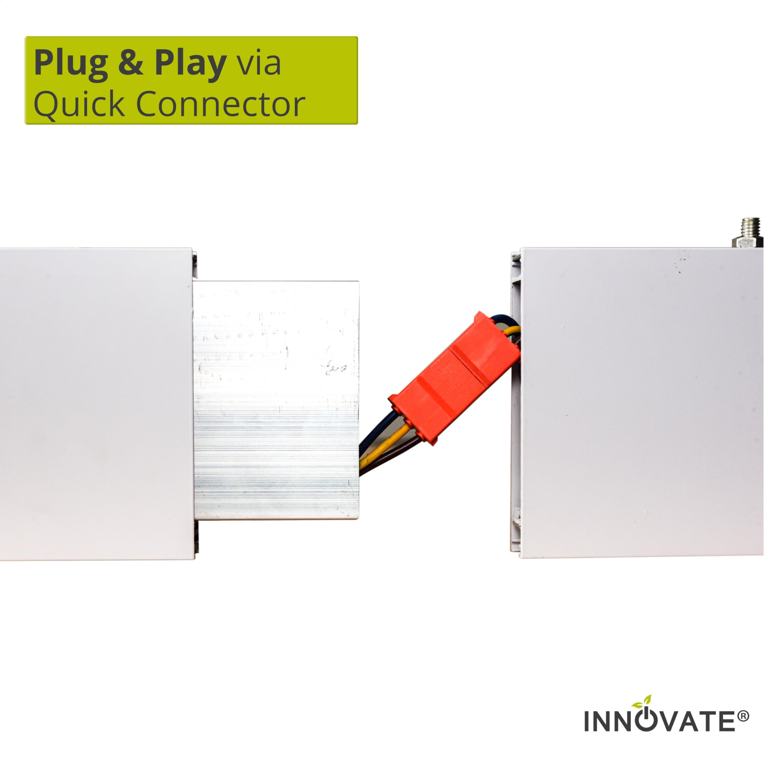 INNOVATE LED Eckverbinder für Linearsystem Up+Down | Verbinder für Pendelleuchte modular Weiss Warmweiss | (weiss, Eckverbinder)