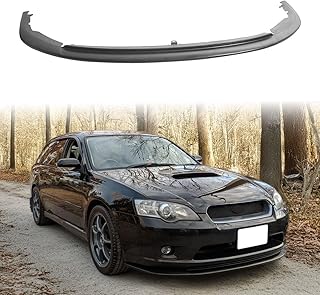 Front Bumper Lip Compatible with 2005-2007 Subaru Legacy GT JDM/Euro Bumper, Unpainted Black STI Style Polyurethane Front Lower Chin Spoiler Protector, 1 PC
