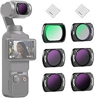 Vista 23 de NEEWER HD CPL ND16 ND64 ND256 Kit de Filtros Compatible con DJI OSMO Pocket 3 Creator Combo Accesorios Cámara de Acción Magnética Filtro de Densidad