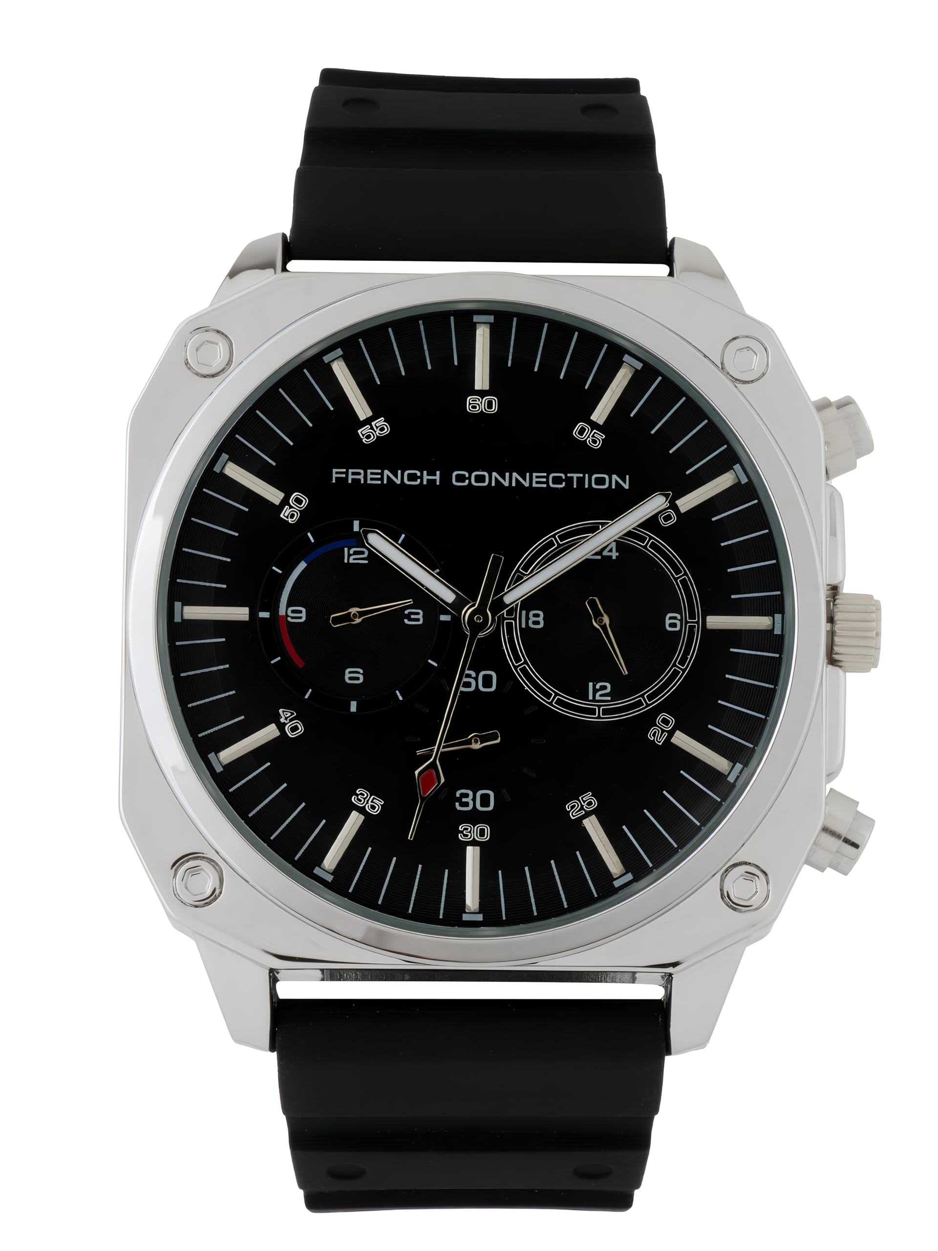 Buy French Connection Valour Black Dial Mens Mult Function Watch