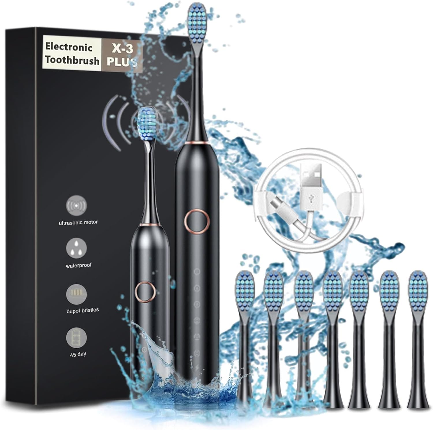 Electric Toothbrush for Adults Kids, Rechargeable Electric