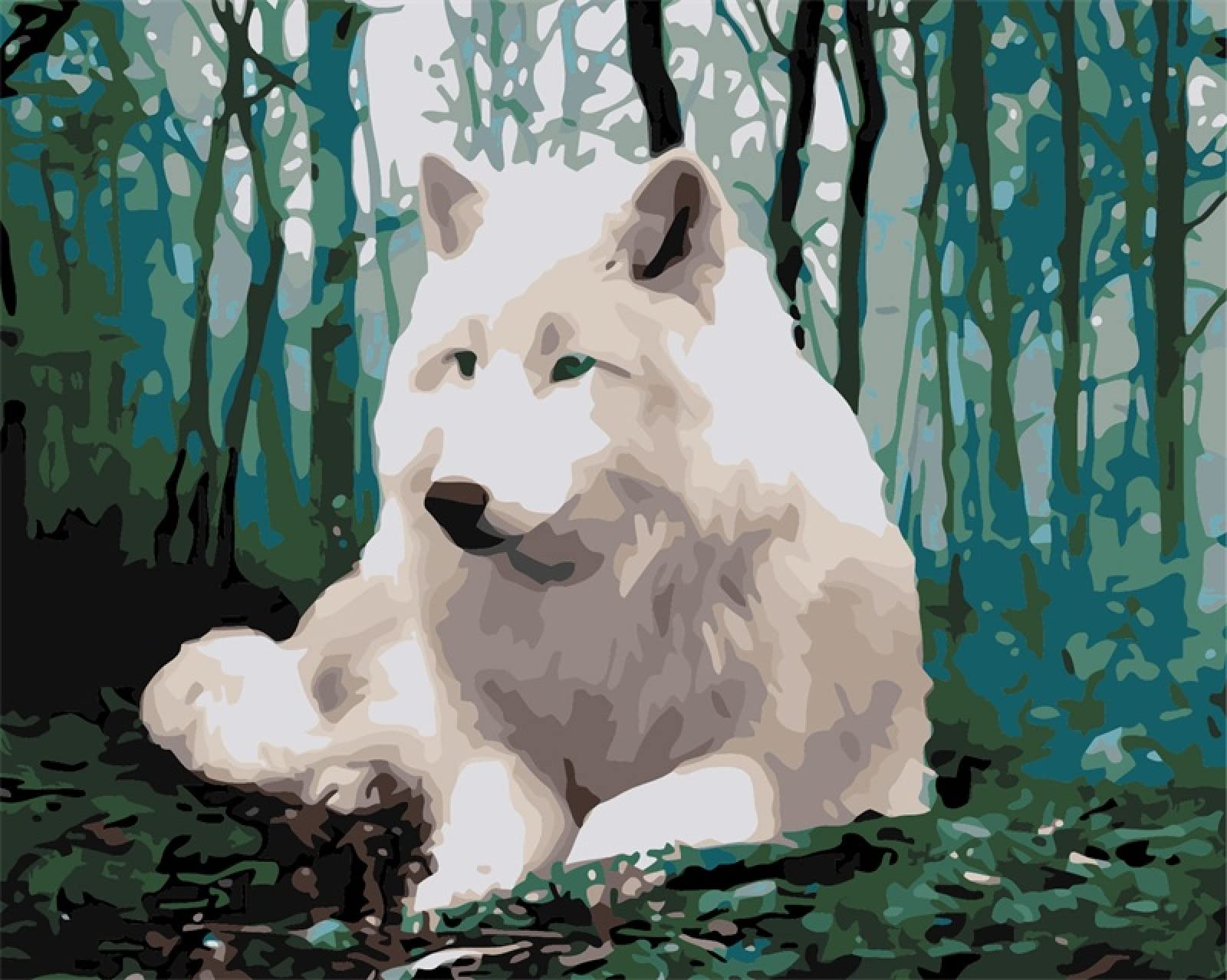 Generisch 5D Weißer Wolf Im Winter Diamant Paintin Produktbild-Vorschau 13