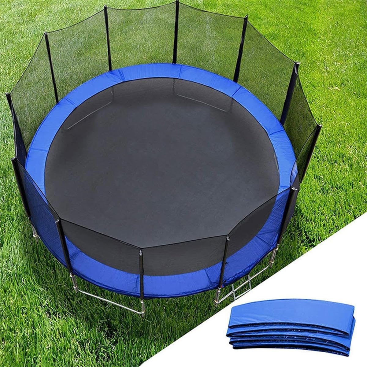 Trampoline Pad 6ft 8ft 10ft 12ft 14ft 15ft 16ft, High-Durability Trampoline Safety Pad - Weatherproof PVC Spring Cover