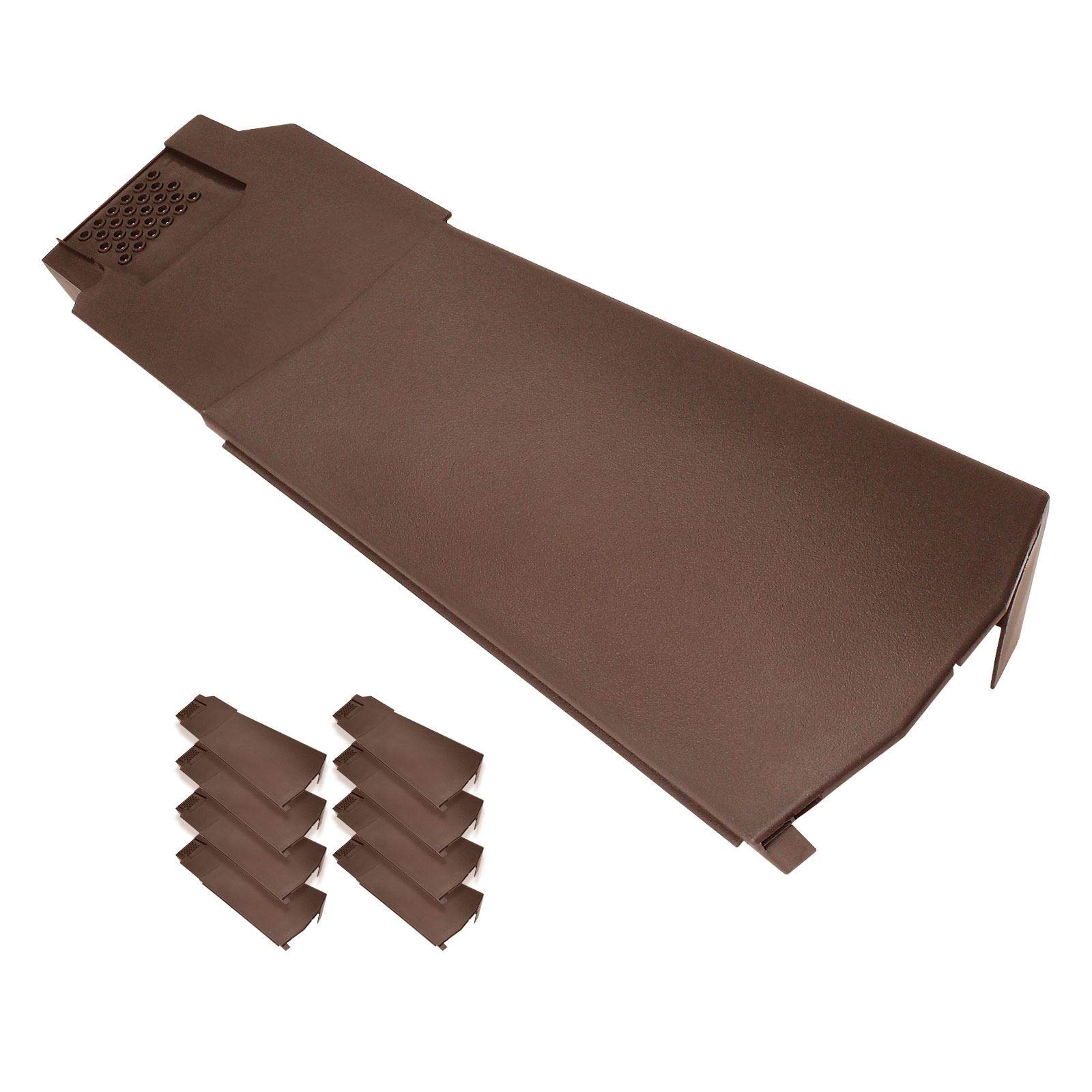 Klober KR9785-0247 Contract Dry Verge Unit (8 Pack) - Left, Brown