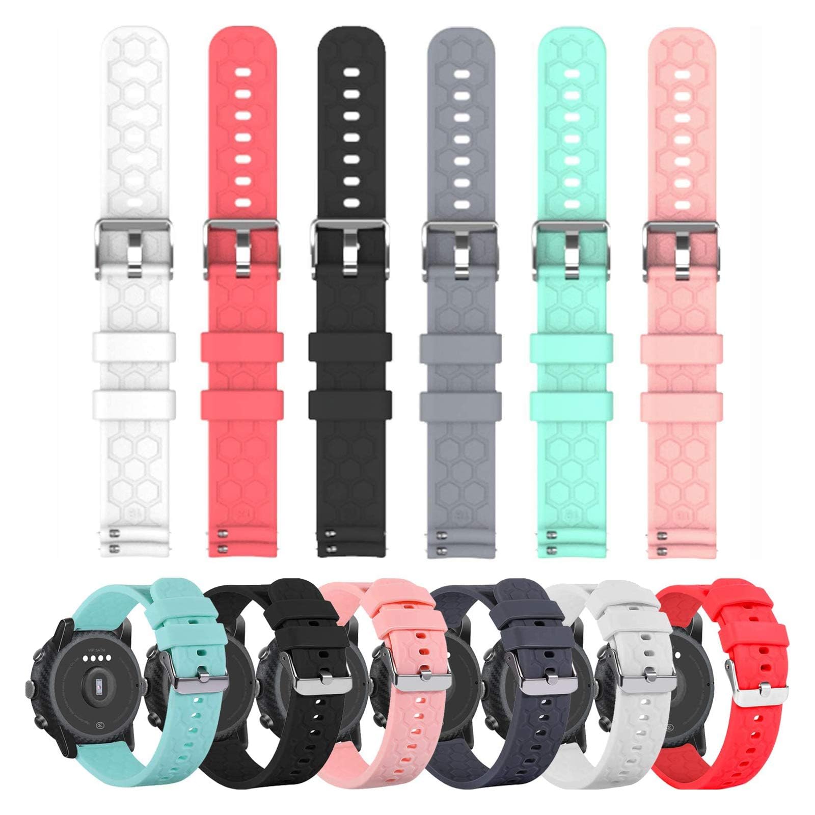 FitTurn Compatible with Cosmo JrTrack 4 Smart Watch Band, Quick Release Colorful Strap Soft Silicone Sport Band for JrTrack 4/JrTrack 3/JrTrack 2/JrTrack 2 SE Smart Watch