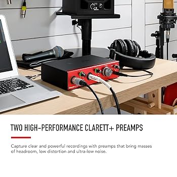 Amazon.co.jp: Focusrite Clarett+ 2Pre オ−ディオ