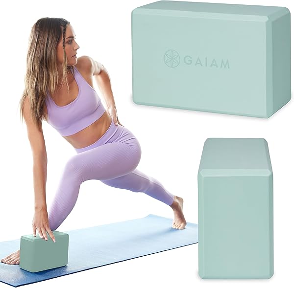 Gaiam Yoga Block - Latex-Free EVA Foam 1