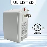Vista 5 de 24V 40VA Transformadores de CA enchufables con reinicio automático, adaptador de alimentación de timbre de CA con fusible PTC - Timbre Ring