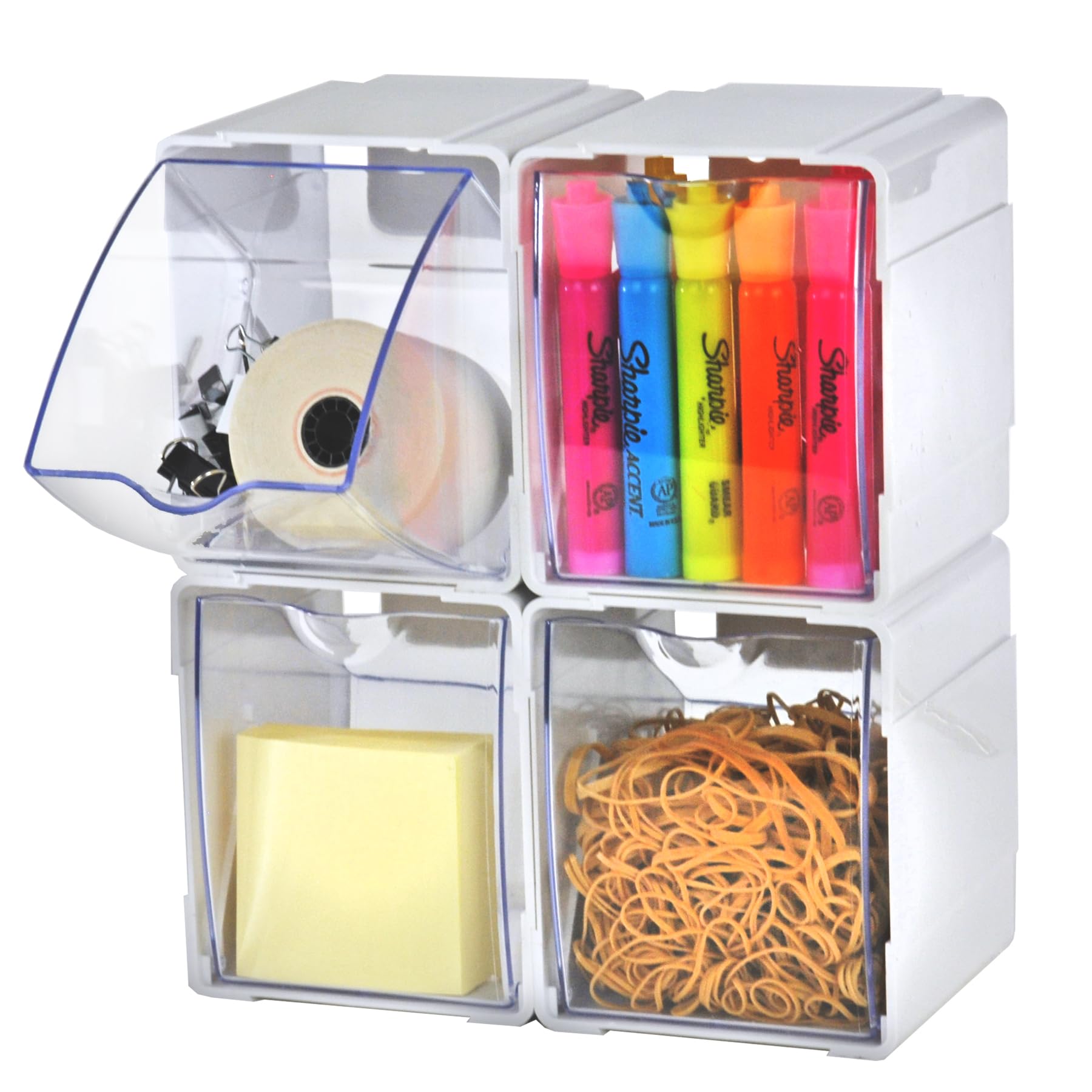 Amazon.com: Azar Displays 300360-4PK Stackable Tilt Bin Counter