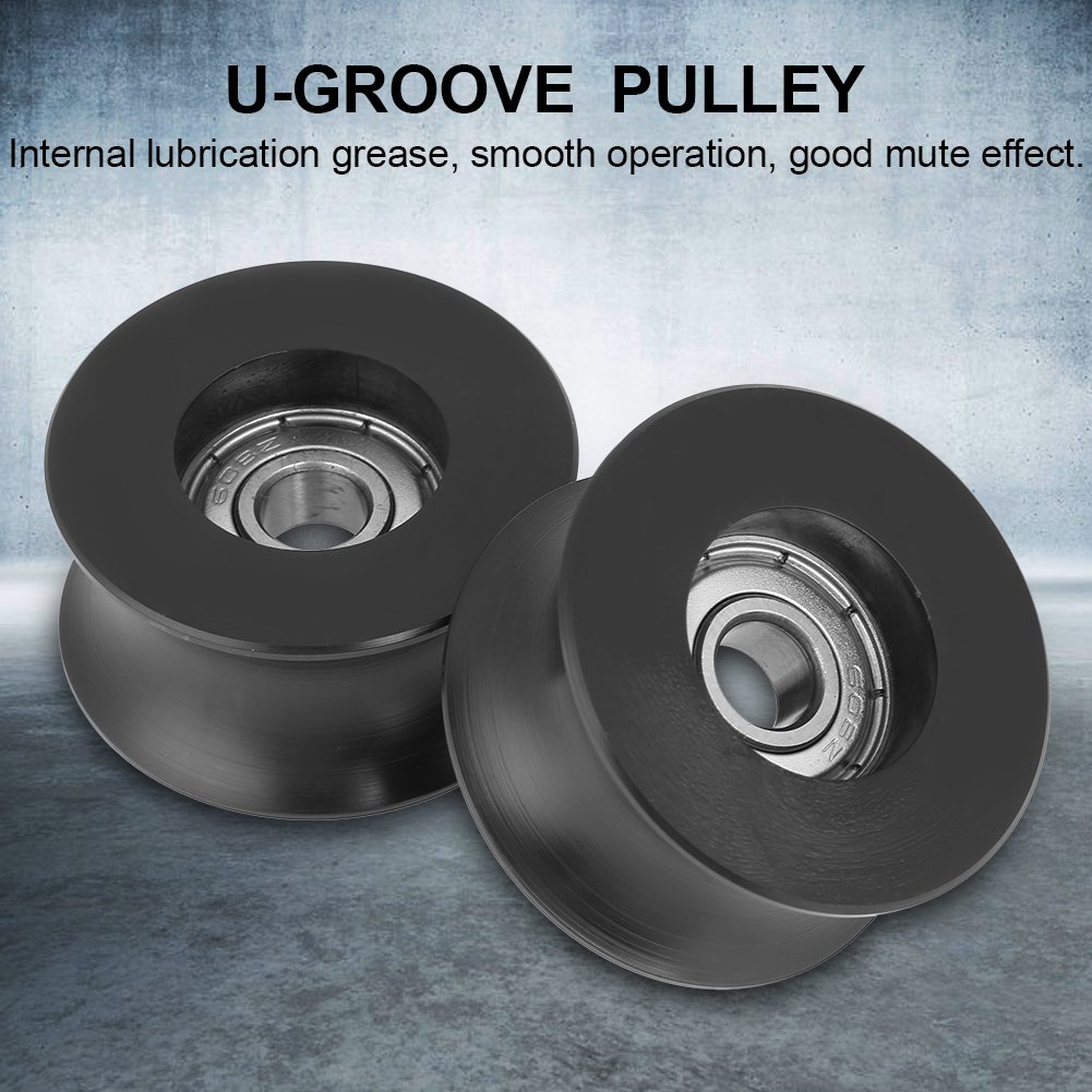 0840UU Lot de 4 roues de guidage en U 8 × 40 × 20,7 mm