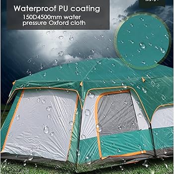 Amazon.co.jp: テント キャンプテント 6人用、防水150D