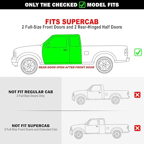 Miniatura 2 de APS Estribos tipo iBoard compatibles con Ford Ranger Mazda Serie B 1999-2011 Super Cab 4 puertas (requiere perforación) (Cubrecárteres  Escalones