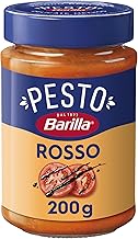 Barilla Pesto Rosso 12x200g | Glutenfreie Italienische Pasta-Sauce mit italienischen Tomaten und Balsamico-Essig aus Modena, Nudel-Soße, rotes Pesto