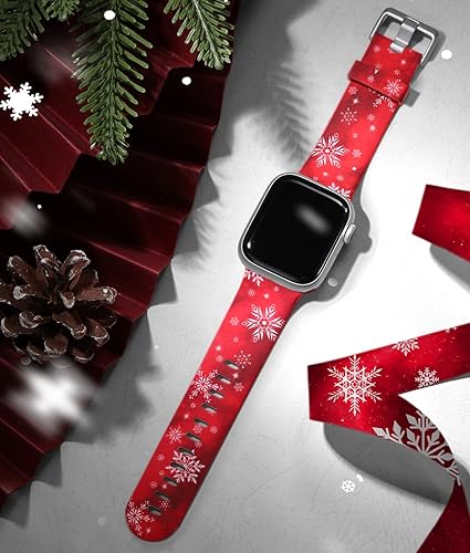 Miniatura 2 de Laffav Compatible con Apple Watch Band de 1614in 1575in 1496in 1929in 1772in 1732in 1654in correa de repuesto de silicona suave compatible con