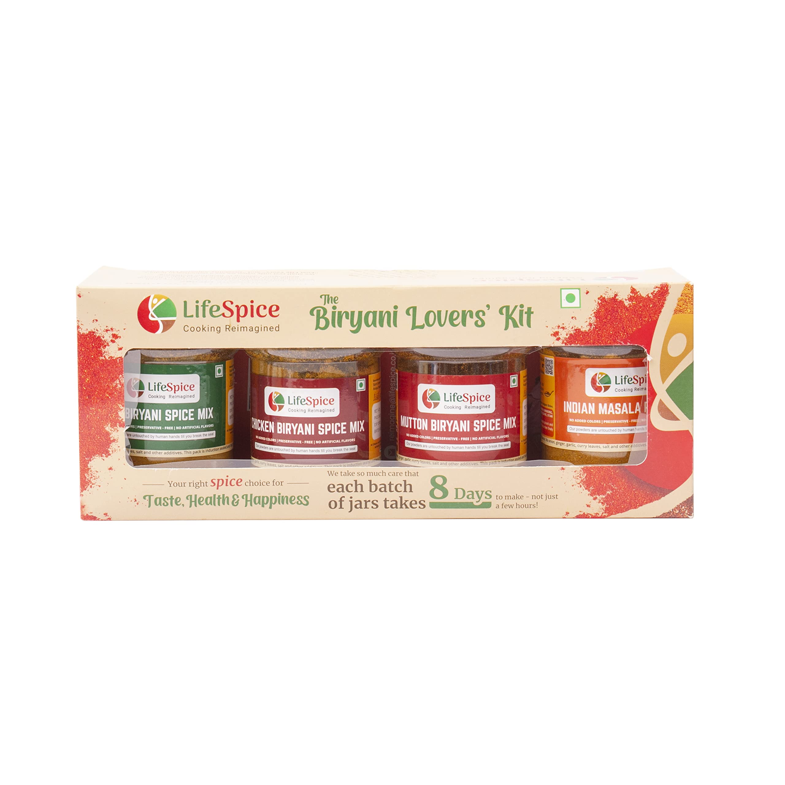 Buy LifeSpice Biriyani Lovers Kit 4 Bottles 75g each Chicken