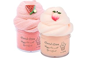 2 Pack Cloud Slime Kits by Snoopslimes, Ultra-Soft, Non-Sticky Fun for All!