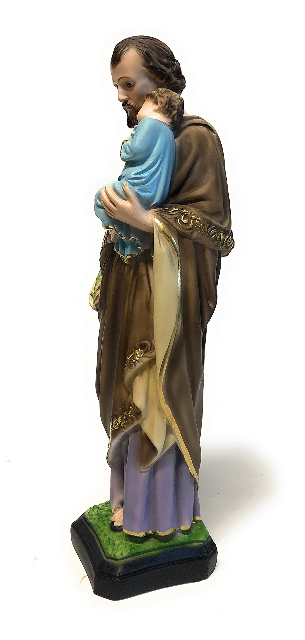 Costa Statua San Giuseppe cm. 40 marmo resina dipinta a mano - Prodotto Italiano