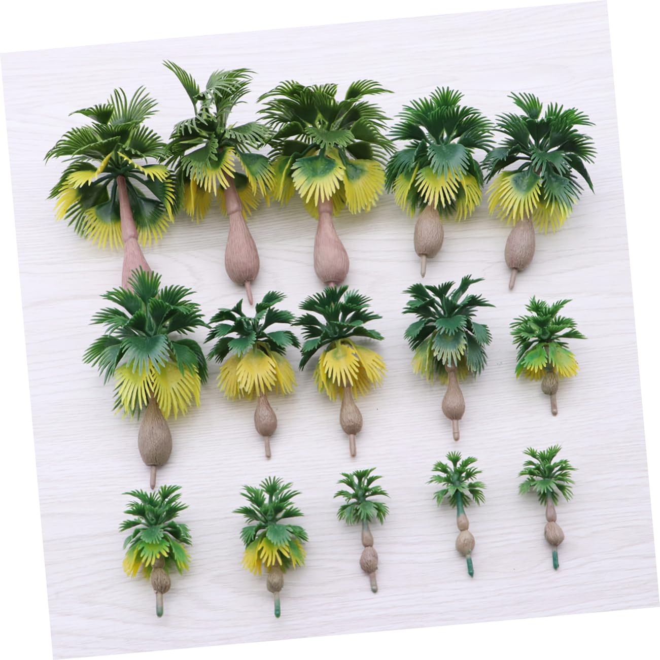 Amazon | ULDIGI 15本のトロピ ヤシの模型の木 風景模型の木 35-4-6-8