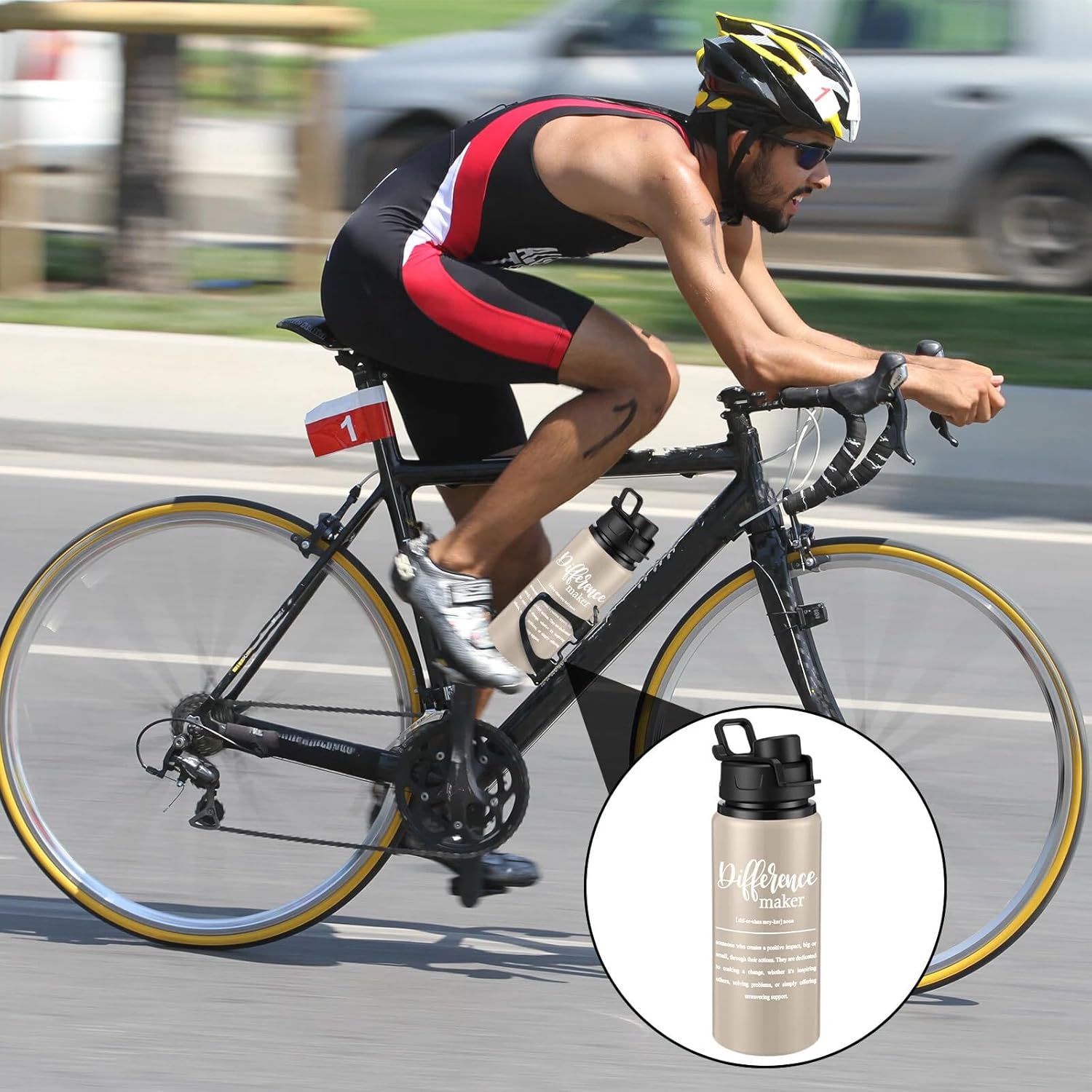 Shellwei 10 Pcs Thank You Appreciation Gifts 20 oz Aluminum Water Bottles Bulk Lightweight Sports Water Bottles Inspirational Tumbler Mug with Snap Lids for Christmas Employee