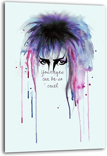 Póster impreso con texto en inglés "Your Eyes Can Be So Cruel