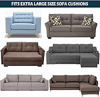 Vista 6 de NeColorLife Funda de cojín elástica para sofá modular en forma de L, fundas de sofá para sofá seccional izquierdoderecho