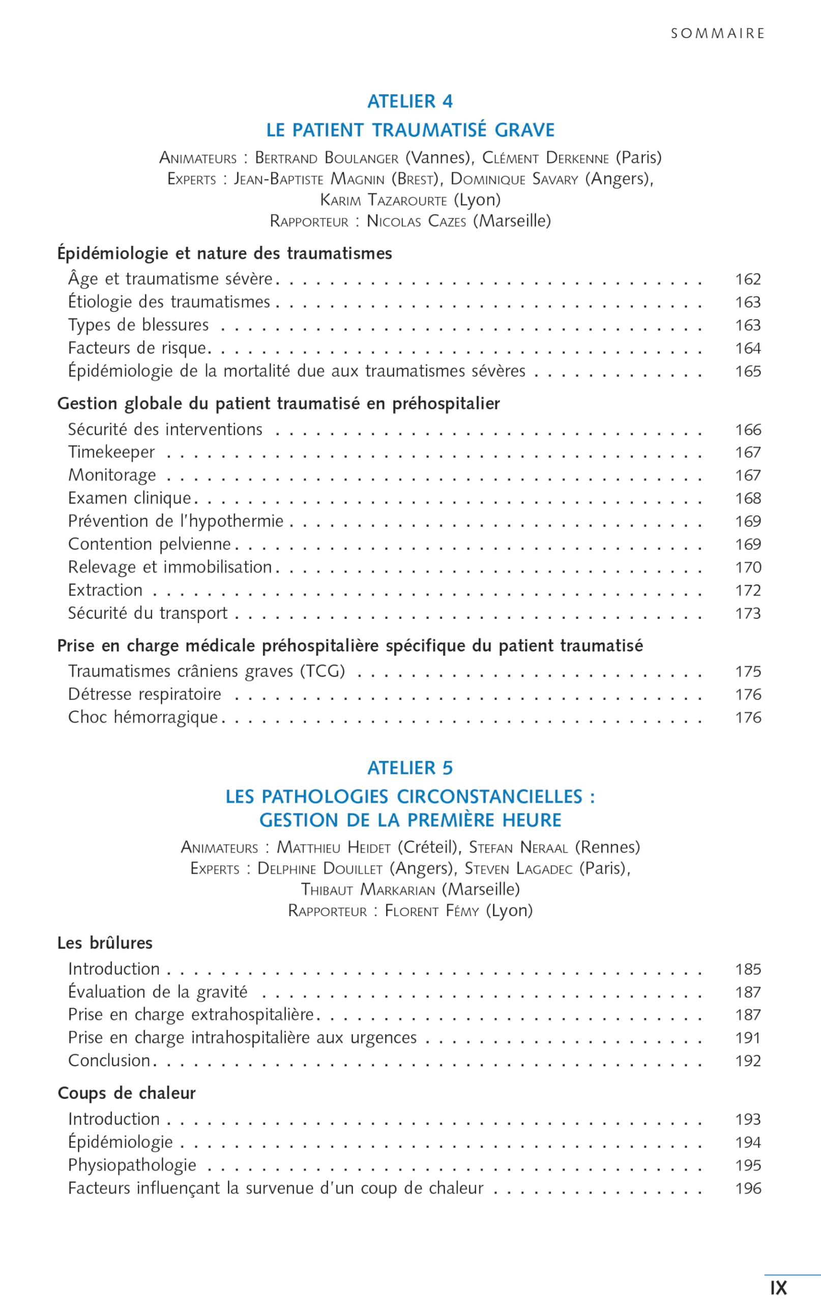 Urgences vitales: Gestion de la première heure
