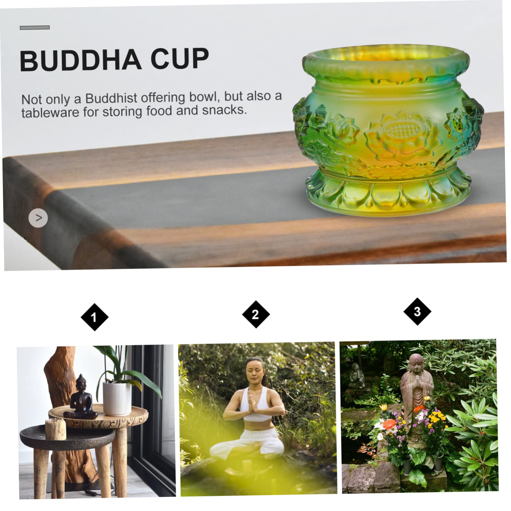 Lotus Räucherstäbchenhalter aus Glas, 1 Stück, Fein Verarbeitet | Hitzebeständig, Kreative Form mit Abgerundeten Kanten, Elegant, für Büro und Zuhause
