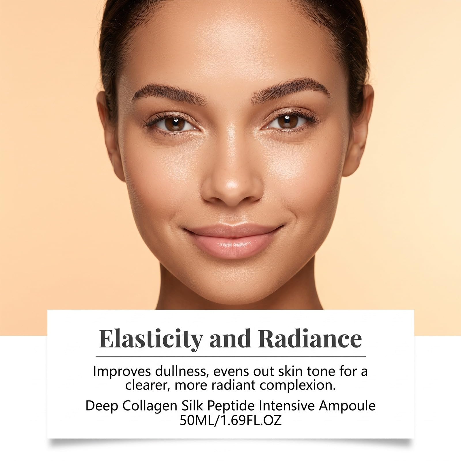 Sérum Visage Effet Tenseur, Peptides de Soie et Collagène, Serum 50ml