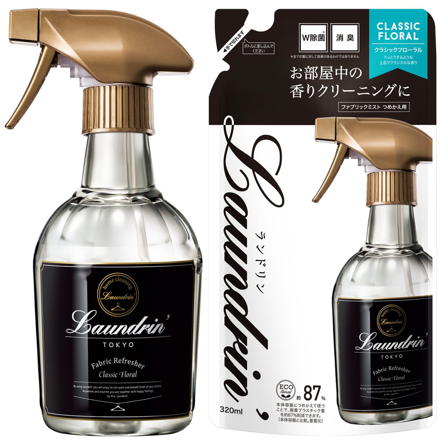 Amazon.co.jp: ランドリン ファブリックミスト クラシックフローラル