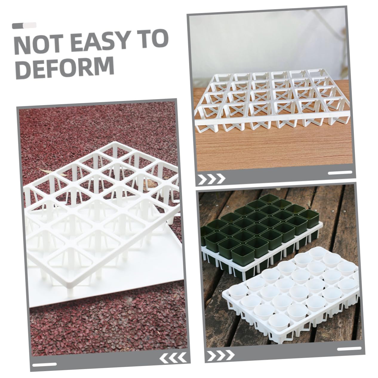 Toyvian 6 Pièces Support de Germination de Plantes Lot de Pots de Semis pour Propagation Culture Intérieur Extérieur