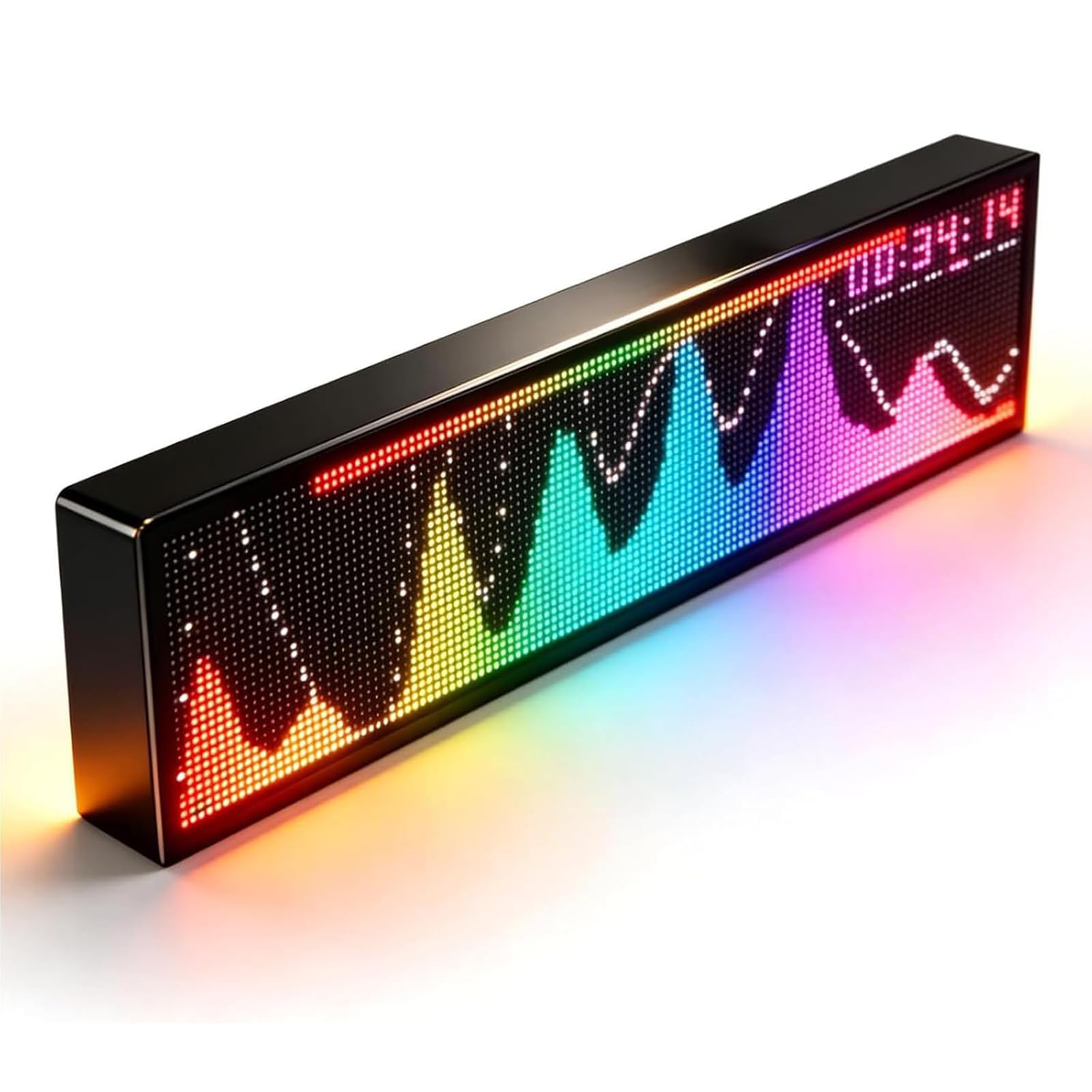 Pantalla De Espectro Musical LED, Analizador De Espectro Dinámico Profesional, Con Cuentas LED RGB De 128x32 Y Control Remoto, 36 Estilos, 4 Rangos De Frecuencia, For Estudios Y Hogar
