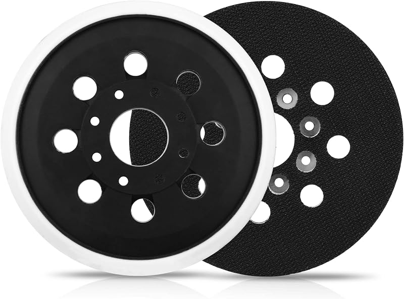 Orbital Sander Pad Replacement for Bosch ROS20VS, 2 Pack | 5 Inch 8 Hole Hook and Loop Sand Hard Pad RS034 & RS035 Compatible with Bosch ROS10 ROS20 GEX12V GEX18V Random Orbital Sander
