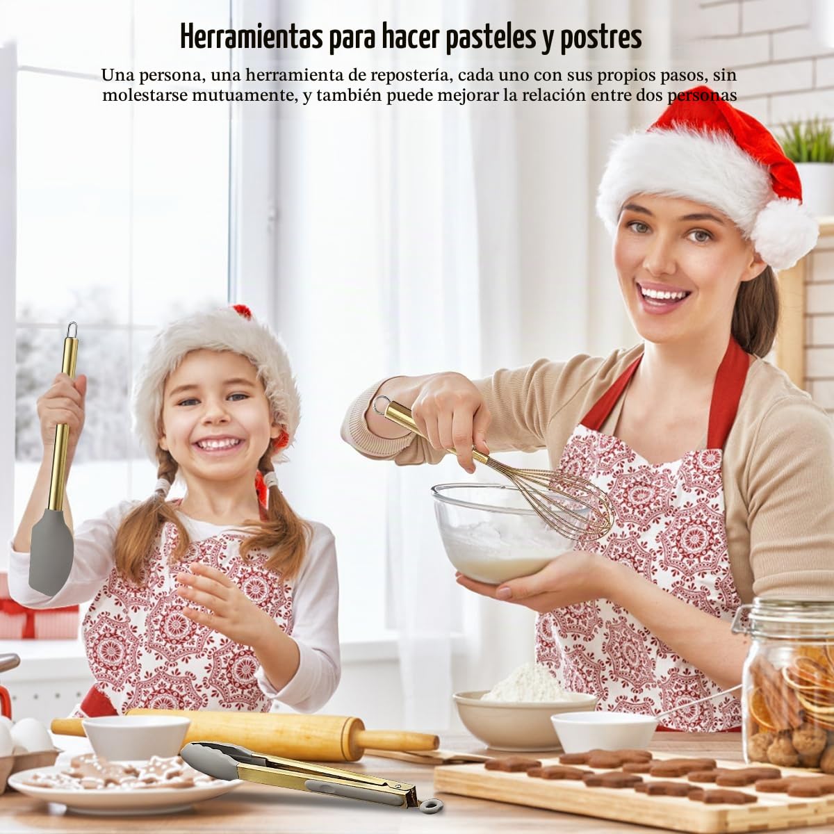 Juego de Utensilios de Cocina Dorados, Kyraton 38 Utensilios de Cocina de Silicona Antiadherente, Juego de Cucharas y Espátulas con Robusto Porta Utensilios de Acero Inoxidable, Apto para Lavavajillas