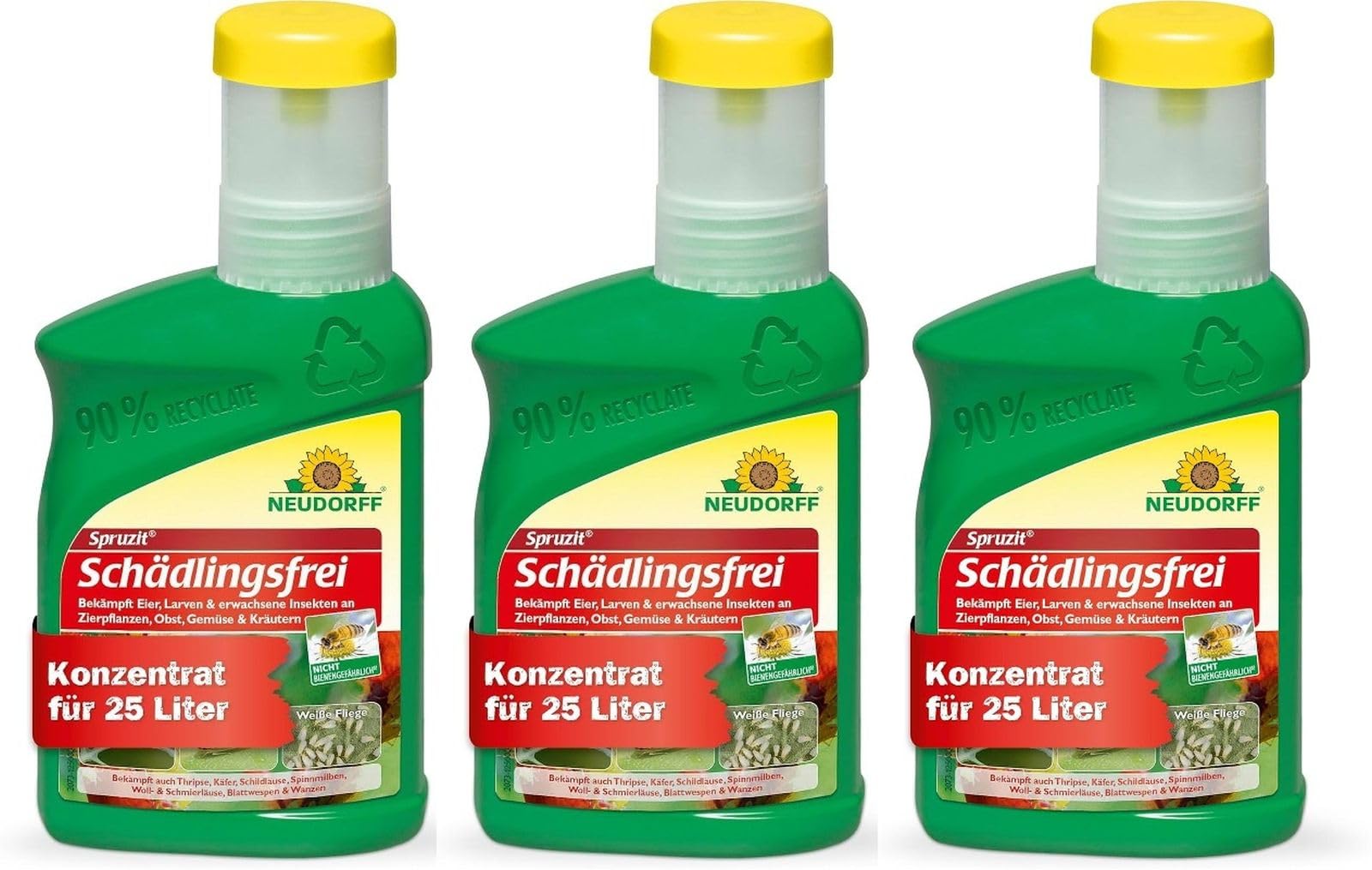 3 X 250ml Spruzit Schädlingsfrei Konzentrat