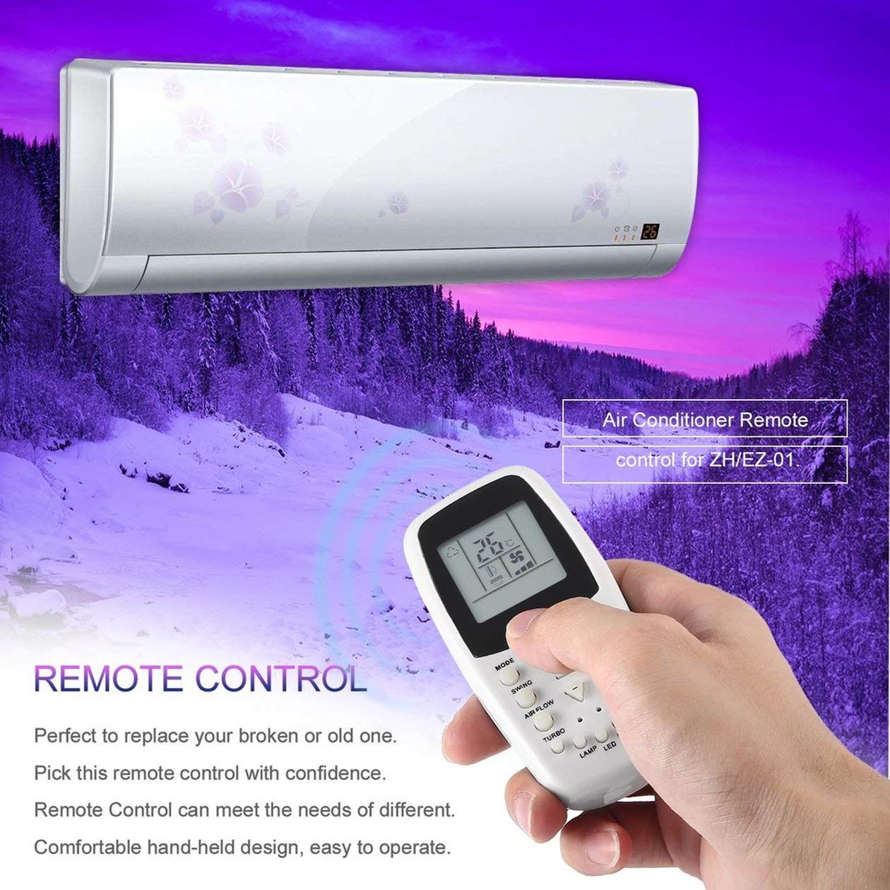 Sostituzione Telecomando universale Smart Climatizzatore per telecomando aria condizionata ZH/EZ-01 AC A/C